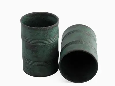 Used Steel Barrel Set B 3D model