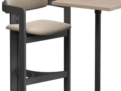Gallotti  Radice 0419 and Bar Tables Industrial 3D model