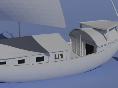 Paltai ancient houseboat of Bangladesh and India  Free low-poly 3D model