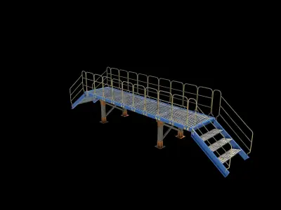 Industrial Bridge  3D model