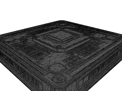 Futuristic AI Processor Core Module 3D model