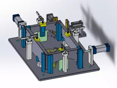 Skirt Panel Welding Assembly  3D model