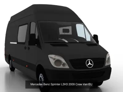 Mercedes Benz Sprinter L3H3 2009 Collection EU 3D Model Pack