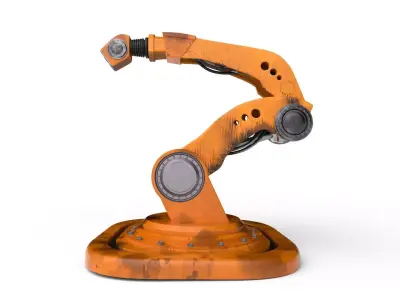 Industrial robot arm 5X high poly 3D model 3D model