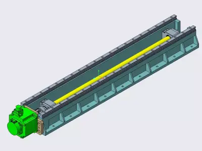 Linear slide assembly 3D model