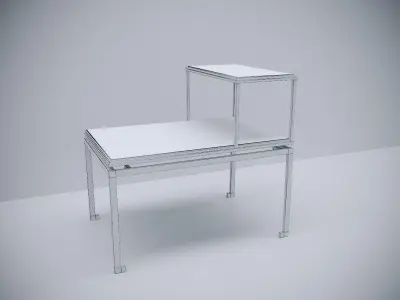 antique brass cofee table 3D model