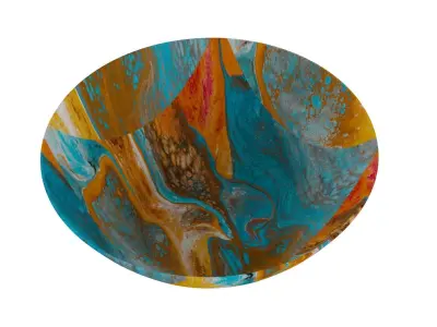 Sky Blue Bowl 3D model