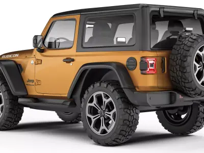 Jeep Wrangler 2 door 2024 3D model