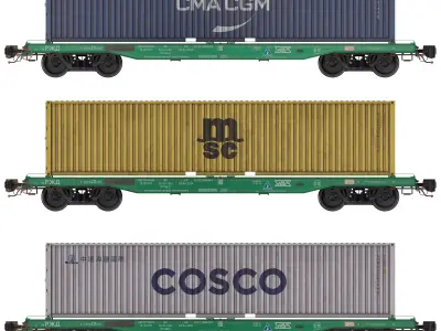 Flat Wagon 13-192-03 3D model