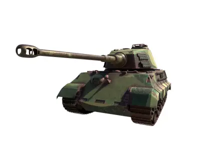 Panzerkampwagen Tiger Ausf B 3D model