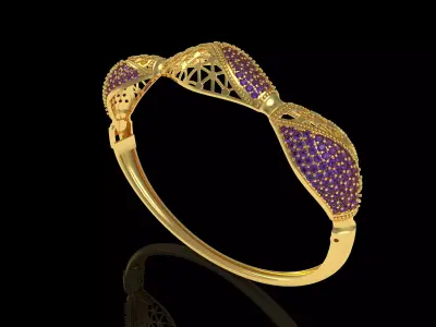 Art Deco Bracelet 43 3D print model