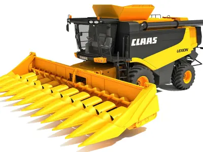 Claas Combine 3D model