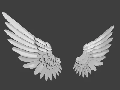 Angel Wings 3D model buy
