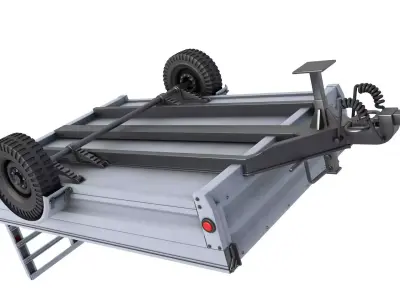 Utility Trailer 3D model buy