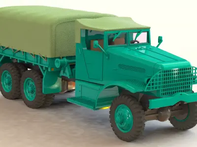 US White 666 Cargo with stent body 3D print model