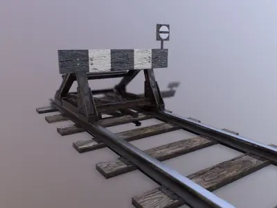 USSR Railway Pack Low-poly 3D model