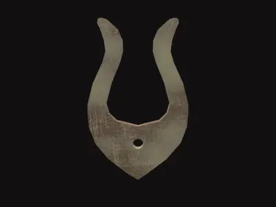 Medieval Spool V03 Low-poly 3D model