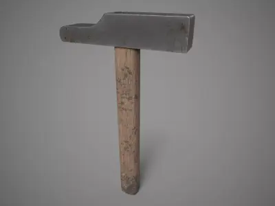 Hammer Low-poly 3D model 32
