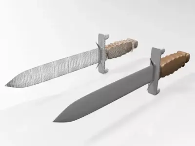 Dagger 01 3D model