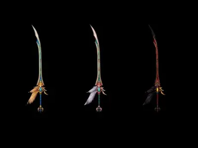 Angel Weapons 3D Model Pack