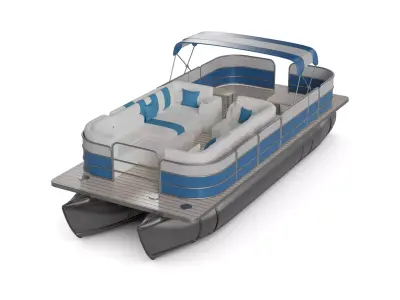 Leisure Pontoon 3D model