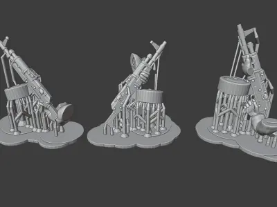 Hive-City Guard Drum-fed Autogun Bits Free 3D print model