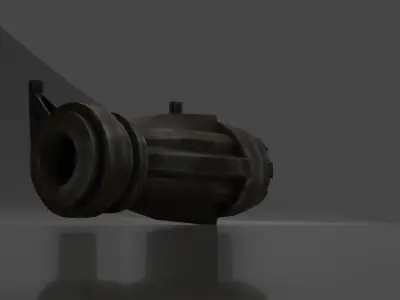 Sci-Fi Photon Blaster Laser Flash Light  Low-poly 3D model