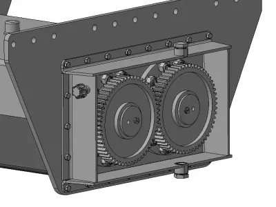Pan Feeder Vibrator for screen 3D model