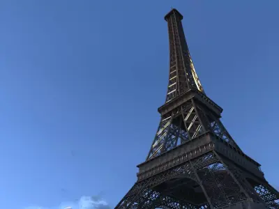 Eiffel tower  3D model