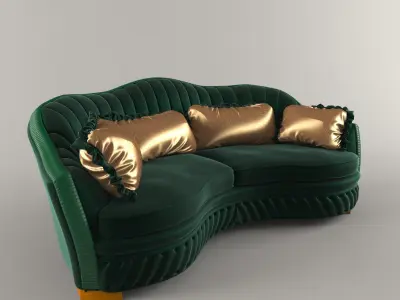 Sofa chester 2 seats 3D model