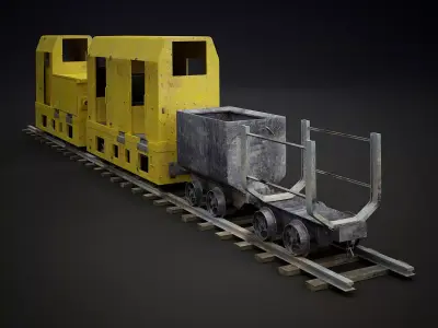 Mine Train 3D model purchase