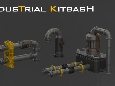 Industrial Kitbash-V4 3D model