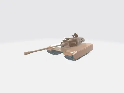 Tank for game Free low-poly 3D model