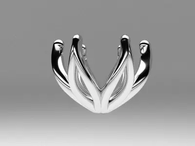 A package of solitaire ring heads engagement 6 prong printable 3D print model