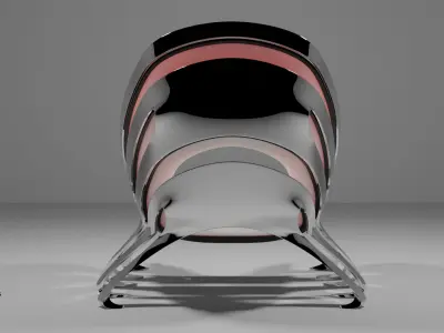 Organic Sci-Fi Chair Free 3D model