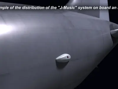 J-MUSIC futuristic device with light 3D model