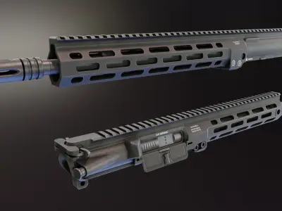 Specwar Upper Receiver Low-poly 3D model