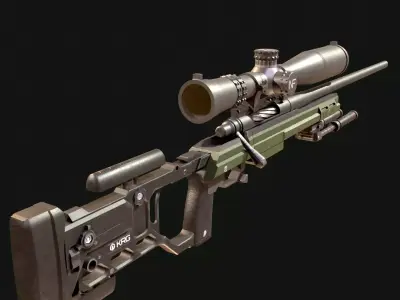 Paladin CheyTac Low-poly 3D model