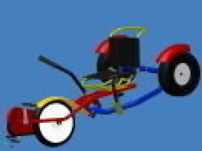 trike bike Free 3D model
