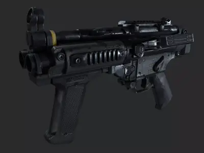 VPR  gun Low-poly 3D model