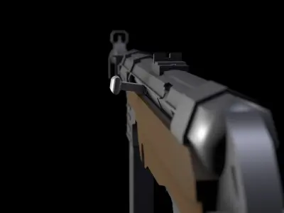 MP40 Low poly luftwaffe wehrmacht rifle Low-poly 3D model