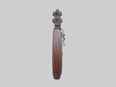 Wooden Pocket Watch Low-poly 3D model