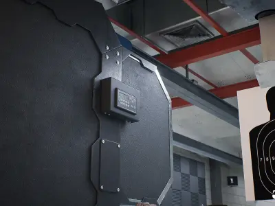 Shooting Range - Unreal 5 - Lumen Low-poly 3D model