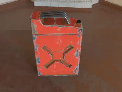 Rusty Fuel Tank Low-poly 3D model