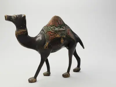 Antique Brass Camel Figurine from Oman 3d scan 3D model