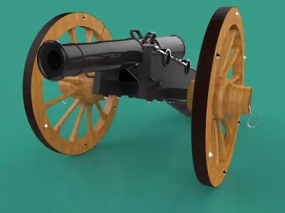 Field Gun 3D model