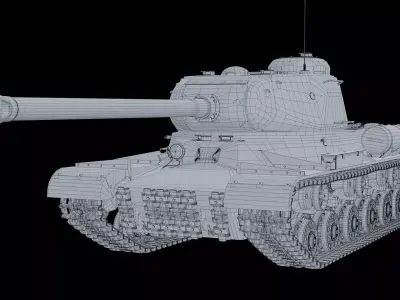 IS-2 Tank Base Mesh 3D model