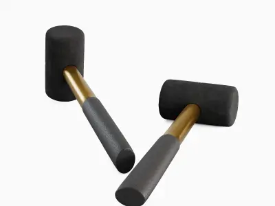 Rubber Mallet B 03 3D model