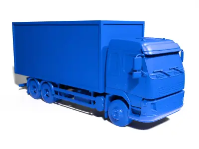 Delivery truck 2 3D print model