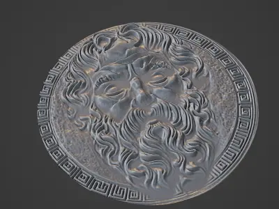 Socrates Medallion 3D print model purchase